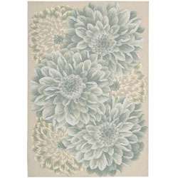 Hand hooked Florent Green Rug (19 x 29)  