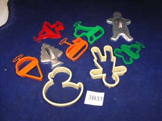 VTG Wilton Cookie Cutters Lot 9 Puppy Whale Ice Cream  