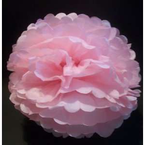 Pink 12 Tissue Pom Poms Paper Flower Balls   Wedding Bridal Baby 