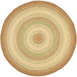   /Outdoor Reversible Multicolor Braided Rug (6 Round)  