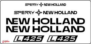 Reproduction New Holland Sperry Decal kit L425 L325  