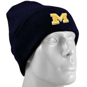 Top of the World Michigan Wolverines Navy Blue Simple Cuffed Knit 