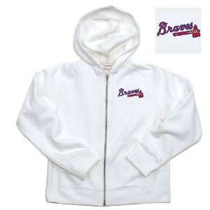  Atlanta Braves MLB Girls Lucky Full Zip Hooded Jacket 