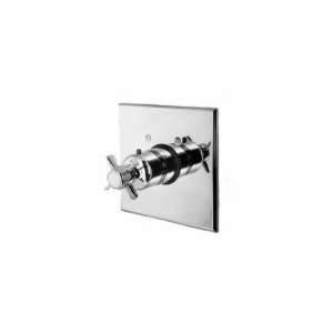 Newport Brass Square Thermostatic Trim Plate Only with Cross Handle 