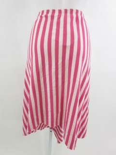 NWT JUICY COUTURE BEACH Pink Cotton Striped Skirt Sz L  