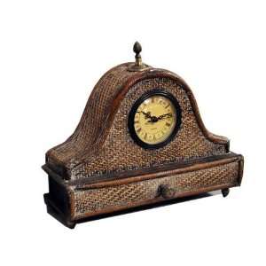  Bombay Style Rattan Mantle Clock
