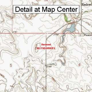  USGS Topographic Quadrangle Map   Redowl, South Dakota 