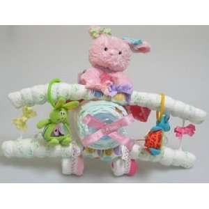  Welcome the New Arrival Gift Plane   Baby Girl Gift Basket 