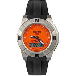 Tissot Mens T Touch Trek Orange Dial Watch  