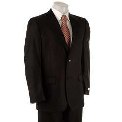 Pierre Cardin Mens Black Wool 2 button Suit  