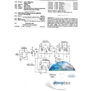  NEW Patent CD for VOLTAGE CONTROLLED PHASE SHIFTER 