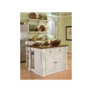    Home Styles Monarch Island with Two Stools 5020 948