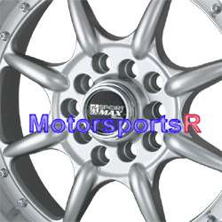 16 16x8 XXR 002 Silver Rims Wheels Stance 5x100 5x114.3 5x4.5 Deep 