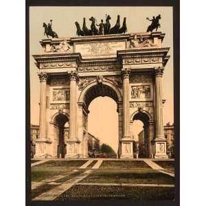   Photochrom Reprint of The Arch of Peace, Milan, Italy