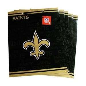  New Orleans Saints Team Logo Large Size Gift Bag (5 Pack)   New 