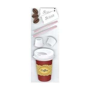   Jolees By You Dimensional Stickers Slim Coffee