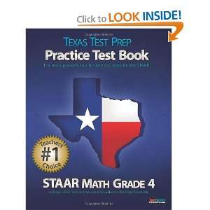  TEXAS TEST PREP Practice Test Book STAAR Math Grade 4 