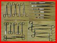 24 SCISSORS FORCEPS NEEDLE HOLDERS SURGICAL INSTRUMENTS  