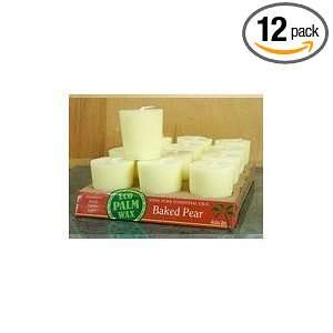  Votive, Eco Palm Wax, Pear , ct (pack of 12 ) Health 