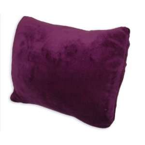  Plush Rectangle Travel Pillow(EGGPLT)