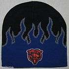 NEW CHICAGO BEARS FIRE BEANIE, SKULL CAP~NFL PATCH/LOGO