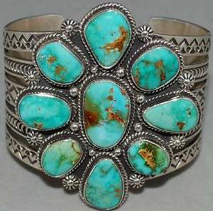   TURQUOISE MOUNTAIN Turquoise Sterling Silver Bracelet by Mike Thompson