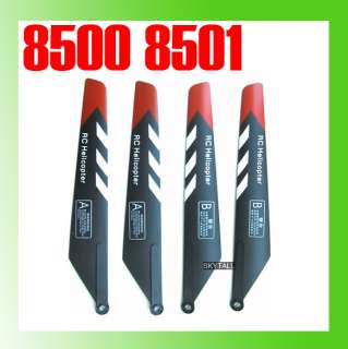 8500 8501 Sky King Parts Main Blade RC Helicopter 8500 08 8500 07 A B 