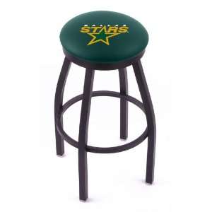  Dallas Stars 30 Single ring swivel bar stool with Black 