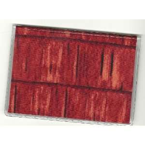  Debit Check Gift Card ID Holder Barn Siding Shingles Red 