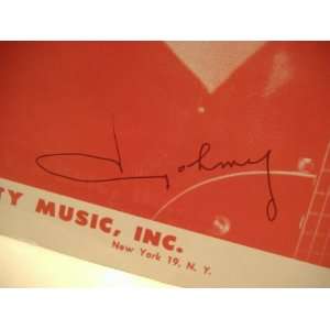  Santo And Johnny Sheet Music Signed Autograph Tear Drop 