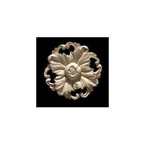  Small Maple Wood Hand Carved Circular Pierced Acanthus Rosette 
