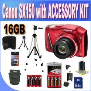  Canon PowerShot SX150 IS 14.1 MP Digital Camera with 12x 