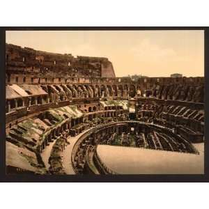  Photochrom Reprint of Interior of Coliseum, Rome, Italy 