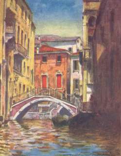 ItalyVENICE Osmarin Canal. Old Historical Print 1906  