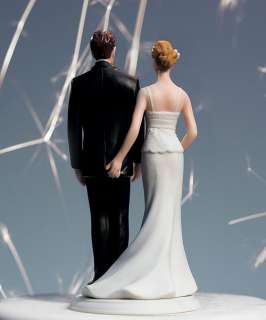 WEDDING COUPLE BRIDE AND GROOM FIGURINE CAKE TOPPER TOP 068180006168 