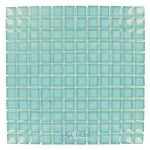  Horizon 1 x 1 glass tile in bermuda blue 11 5/8 x 11 5 