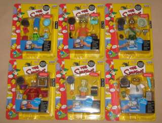 Complete Set Simpsons World Of Springfield Action Figures 1 16 and all 