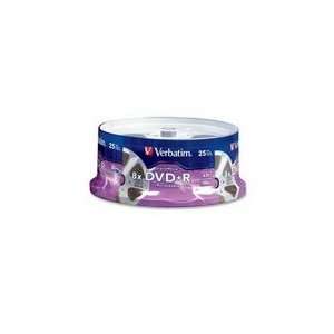  25PK DVD+R 4.7GB 4X DIGTL MOVIE SPINDLE