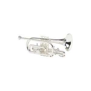  Blessing XL Intermediate Bb Cornet in Silver Musical 