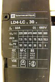 Telemecanique integral 32 Starters Catalog# LD4 LC130  