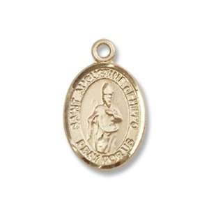  14K Gold St. Augustine of Hippo Medal Jewelry