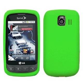 Green Silicone Skin / Case / Cover for LG Optimus S LS670 / Optimus U 