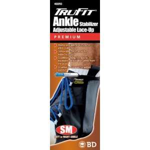   Adjustable Ankle Brace Black Small, 8 Packages
