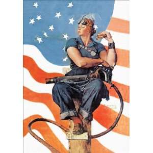  Exclusive By Buyenlarge Rosie the Riveter 28x42 Giclee on 