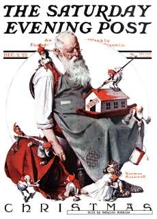   jigsaw puzzle 500 pcs Norman Rockwell   Santa with his Elves  
