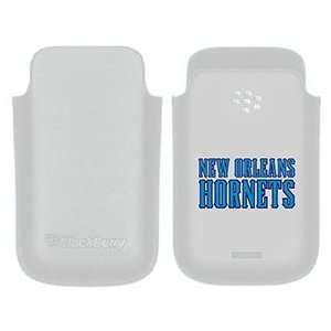  New Orleans Hornets Text only on BlackBerry Leather Pocket 
