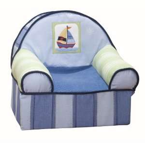 Lambs & Ivy Slip Covered Chair in Little Skipper Baby