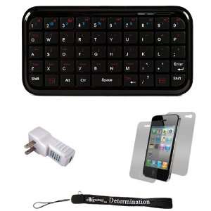  Black External Bluetooth Typing Keyboard with Soft Rubber 