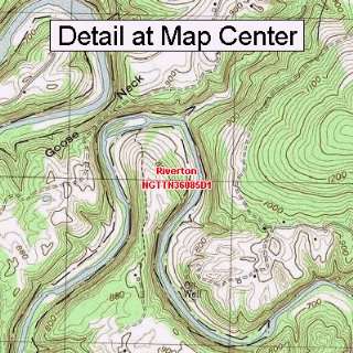 USGS Topographic Quadrangle Map   Riverton, Tennessee (Folded 