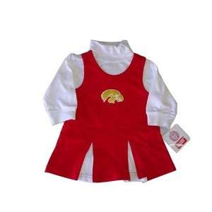  Iowa Hawkeyes NCAA Baby/Infant Cheerleader Dress size 18 